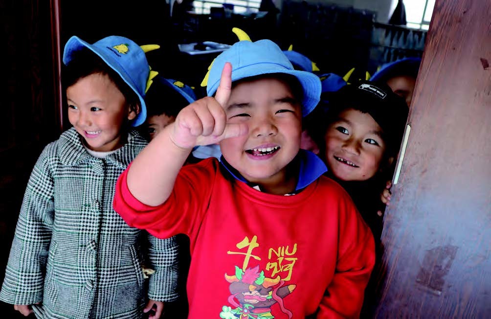 云南大理乡村幼儿园的孩子